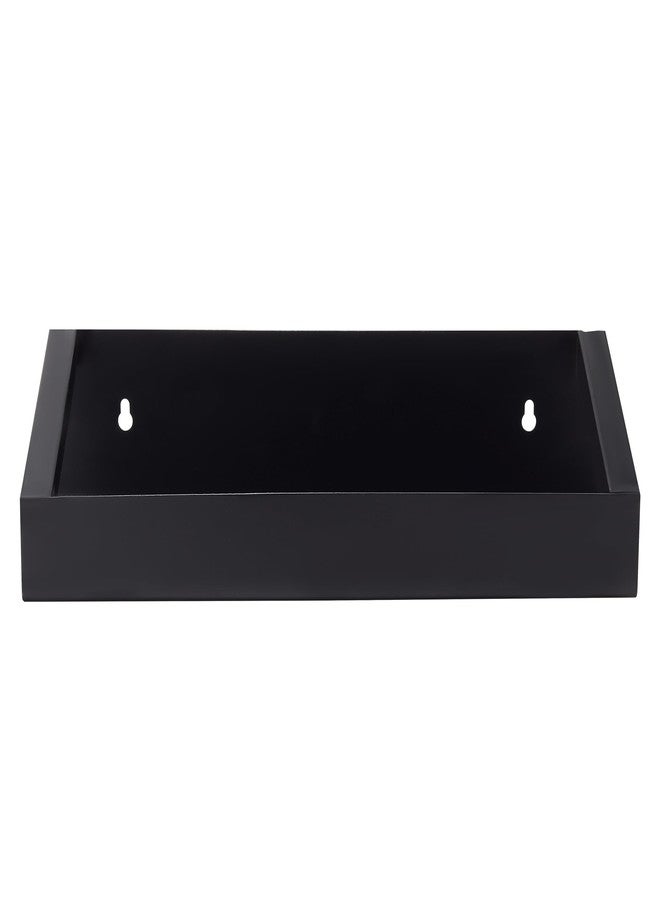 TechSrmaji Combo Black Metal Wall Mounted Shelf for Kitchen & Bathroom | Heavy Duty Multipurpose Storage Rack | Space Saving Wall Shelf Organizer for Home, Bedroom, Living Room & Office (Pack of 2) - Image 5